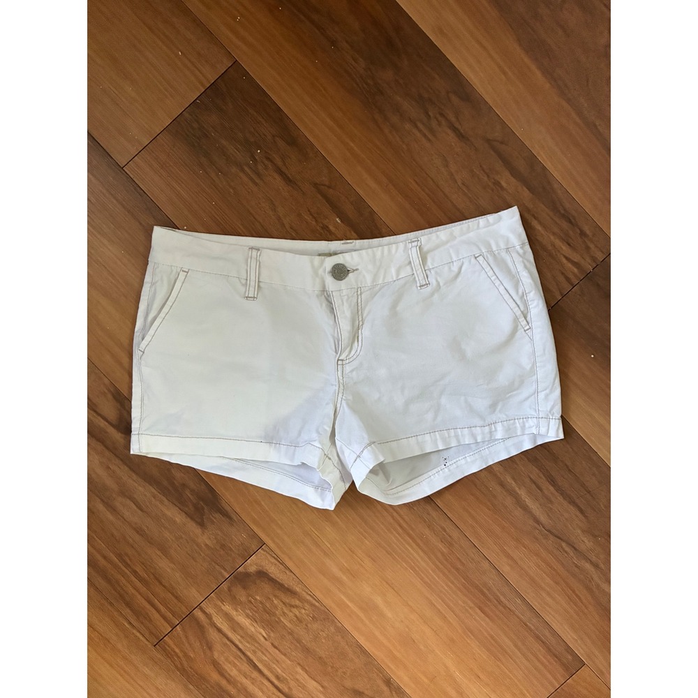 Park Blues Y2K White Chino Shorts Womens Size 11 Low Rise Casual Summer